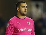 Adam Federici of Reading during the Sky Bet Championship match between Reading and Bolton Wanderers at the Madejski Stadium on December 6, 2014