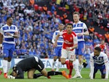 Arsenal's Chilean striker Alexis Sanchez runs past Reading's Australian goalkeeper Adam Federici after scoring during the FA Cup semi-final between Arsenal and Reading at Wembley stadium in London on April 18, 2015