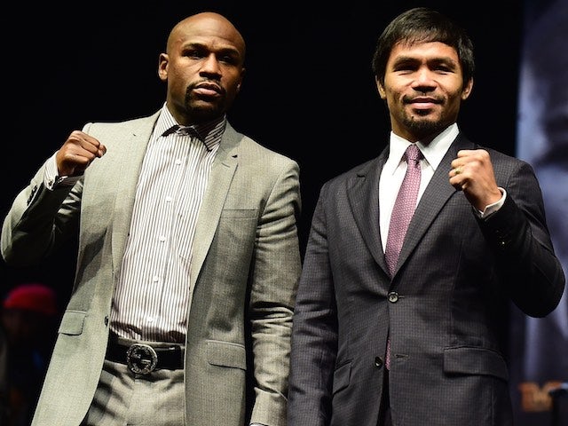 Floyd Mayweather and Manny Pacquiao announce their bout in March 2015