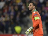 Rui Patricio of Sporting Clube de Portugal during the UEFA Group G Champions League football match between NK Maribor and Sporting Lisbon at the Ljudski vrt Stadium on September 17, 2014