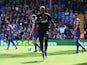 Dame N'Doye of Hull City celebrates scoring the opening goal during the Barclays Premier League match between Crystal Palace and Hull City at Selhurst Park on April 25, 2015