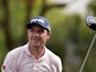 Julien Quesne of France tees off during the second round of the Volvo China Open golf tournament in Shanghai on April 24, 2015