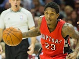 Lou Williams #23 of the Toronto Raptors drives to the lane during the first half against the Cleveland Cavaliers at Quicken Loans Arena on November 22, 2014