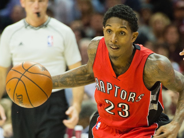 Lou Williams #23 of the Toronto Raptors drives to the lane during the first half against the Cleveland Cavaliers at Quicken Loans Arena on November 22, 2014