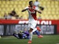 Monaco's French forward Anthony Martial celebrates after scoring a penalty during the French L1 football match between Monaco and Toulouse on May 3, 2015 