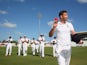 James Anderson of England with figures of 6 for 42 acknowledges the crowds applause during day two of the 3rd Test match between West Indies and England at Kensington Oval on May 2, 2015