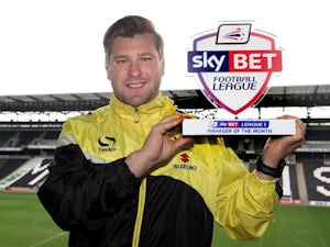 Robinson named League One Manager of the Month