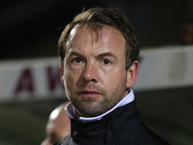 Bristol Rovers coach Marcus Stewart looks on during the npower League Two match between Northampton Town and Bristol Rovers at Sixfields Stadium on February 26, 2013