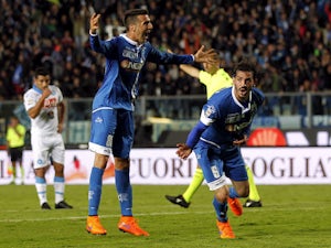 Empoli leading against Napoli