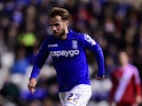 Birmingham City's Andrew Shinnie in action during a Championship encounter with Middlesbrough on February 18, 2015