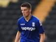 Birmingham City's Callum Reilly looks for a pass during a pre-season friendly against Notts County on July 29, 2014