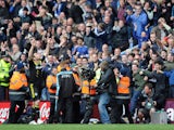 Chelsea's Frank Lampard celebrates his record breaking goal against Aston Villa on May 13, 2013