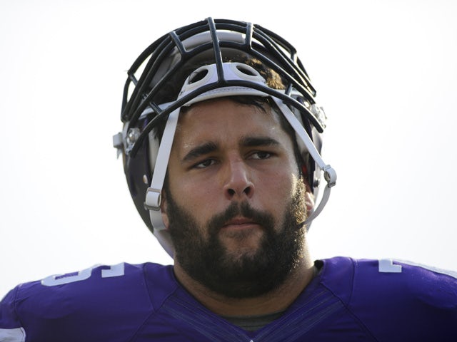 Matt Kalil #75 of the Minnesota Vikings looks on before the game against the Oakland Raiders on August 8, 2014