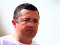 McLaren Racing Director Eric Boullier looks on in the paddock during day one of Formula One testing at Yas Marina Circuit on November 25, 2014