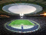 General view of the Olympiastadion in Berlin during the World Cup 2006 final football game Italy vs.France, 09 July 2006
