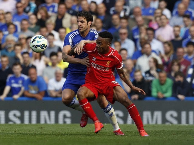 Raheem Sterling in action for Liverpool on May 10, 2015