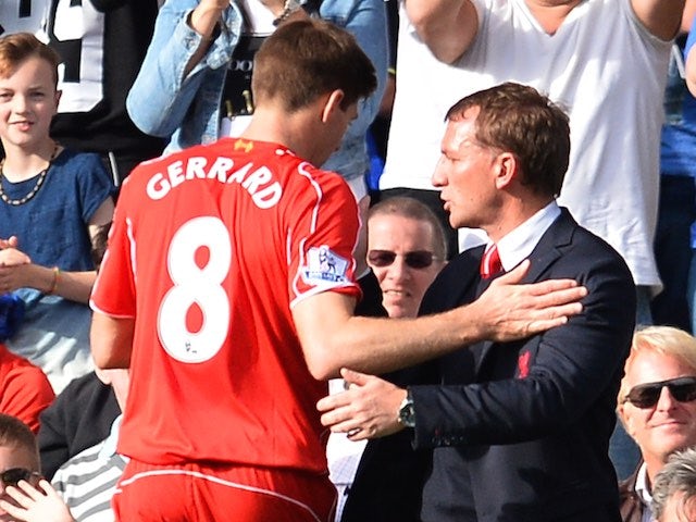 Steven Gerrard is substituted during Liverpool's game at Chelsea on May 10, 2015