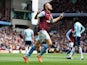 Tom Cleverley celebrates scoring for Aston Villa on May 9, 2015