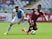 Josef Alexander Martinez of Torino FC in action against Bostjan Cesar of AC Chievo Verona during the Serie A match between Torino FC and AC Chievo Verona at Stadio Olimpico di Torino on May 17, 2015