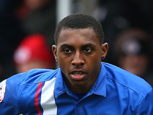 Amari'i Bell of Gllingham looks to attacks during the Sky Bet League One match between Crawley Town and Gillingham at The Checkatrade.com Stadium on March 28, 2015