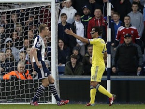 Half-Time Report: Fabregas sent off as West Brom lead Chelsea