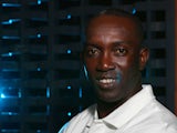 Dwight Yorke poses during a Global Legends Series portrait session at the Swissotel on December 5, 2014