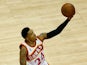 Guard Kent Bazemore #24 of the Atlanta Hawks shoots a layup in Game Two of the Eastern Conference Finals against the Cleveland Cavaliers during the 2015 NBA Playoffs at Philips Arena on May 22, 2015