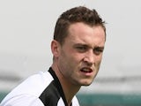 Ricky Miller of Corby Town in action during the Pre- Season Friendly between Corby Town and Northampton Town at Steel Park on July 21, 2012