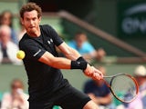 Andy Murray in action in round two of the French Open on May 28, 2015