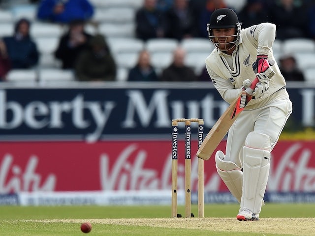 New Zealand's Brendon McCullum bats on the third day of the second cricket test match between England and New Zealand at Headingley in Leeds, northern England, on May 31, 2015