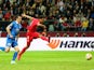 Carlos Bacca of Sevilla scores his team's third goal during the UEFA Europa League Final match between FC Dnipro Dnipropetrovsk and FC Sevilla on May 27, 2015