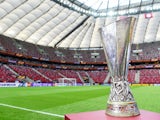 A shot of the UEFA Europa League trophy before the final between Dnipro and Sevilla in Warsaw on May 27, 2015