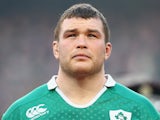 Jack McGrath of Ireland during the RBS Six Nations match between Ireland and France at the Aviva Stadium on February 14, 2015