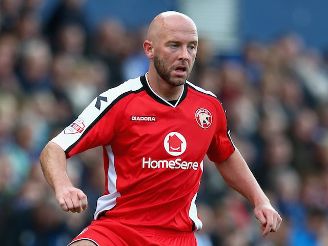 James O'Connor of Walsall in action during the Sky Bet League One match between Oldham Athletic and Walsall at Boundary Park on October 11, 2014