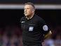 Referee Jonathan Moss during the Sky Bet Championship Playoff Semi-Final at Griffin Park between Brentford and Middlesbrough on May 8, 2015