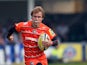 Tigers player Matthew Tait in action during the Aviva Premiership semi final match between Bath Rugby and Leicester Tigers at Recreation Ground on May 23, 2015