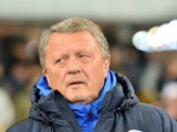 Dnipro Dnipropetrovsk manager Myron Markevych looks on during his side's clash with Olympiacos in the Europa League on February 19, 2015