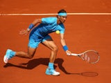 Rafael Nadal in action on day three of the French Open on May 26, 2015