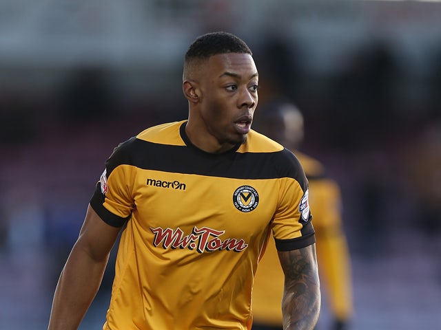 Ryan Jackson of Newport County in action during the Sky Bet League Two match between Northampton Town and Newport County at Sixfields Stadium on January 24, 2015
