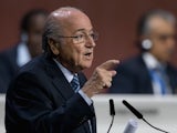 Sepp Blatter at the 65th FIFA Congress on May 29, 2015