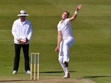 England's Stuart Broad bowls on day one of the Second Test with New Zealand on May 29, 2015