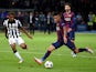 Neymar of Barcelona scores his team's third goal during the UEFA Champions League Final between Juventus and FC Barcelona at Olympiastadion on June 6, 2015