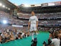 New Real Madrid player Cristiano Ronaldo is presented to a full house at the Santiago Bernabeu stadium on July 6, 2009