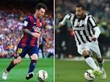 A composite image of Barcelona's Lionel Messi and Carlos Tevez of Juventus ahead of the 2015 Champions League final