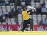 Owais Shah of Hampshire hits out during the NatWest T20 Blast match between Hampshire and Middlesex at the Ageas Bowl on June 4, 2015