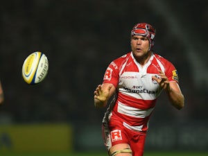 Gloucester forward Tom Palmer in action during the Aviva Premiership match between Gloucester Rugby and Exeter Chiefs at Kingsholm Stadium on September 19, 2014