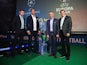 Steven Gerrard, Rio Ferdinand, Gary Lineker and Glenn Hoddle at the launch of BT Sport's European football coverage in London on June 9, 2015