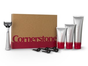 A picture of the Cornerstone shaving kit