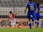 Mario Mandzukic of Croatia #17 scores the opening goal during the EURO 2016 Group H Qualifier between Croatia and Italy on June 12, 2015