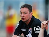 Ross County manager, Derek Adams looks on during the pre season friendly match between FC Twente Youth and Ross County held at the Hengelo Trainingscentrum on August 1, 2014